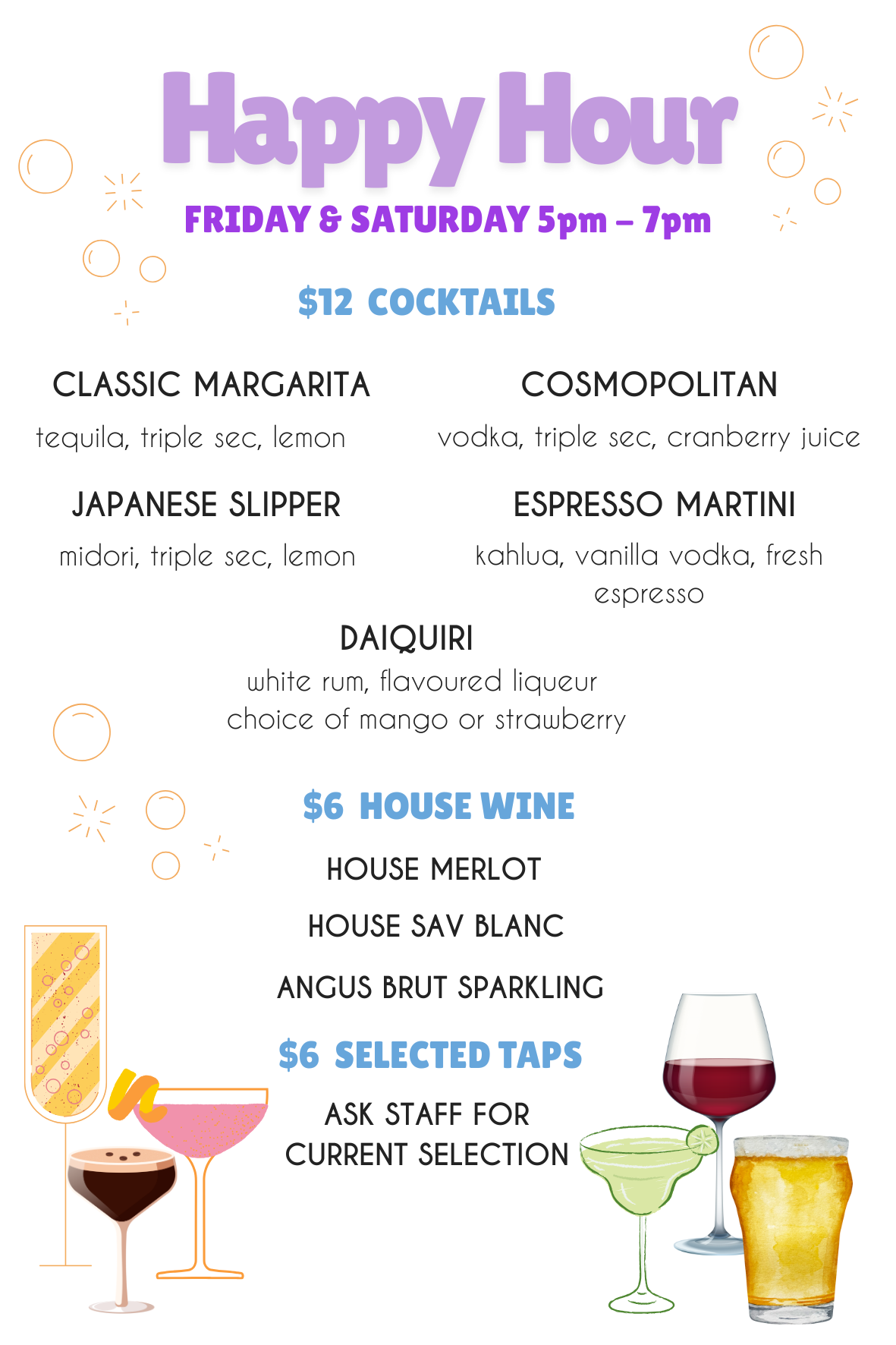 Happy Hour Menu