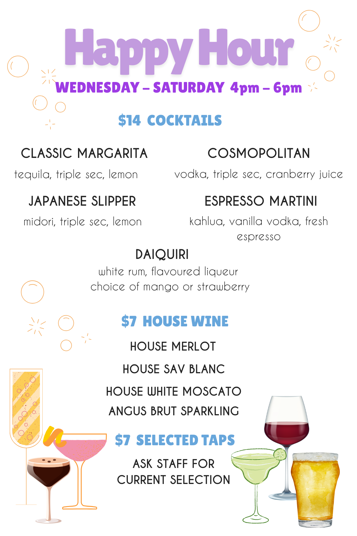 Happy Hour Menu